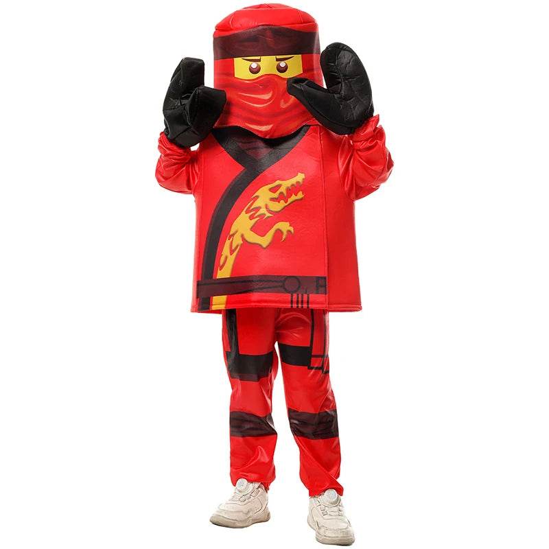 Ninja Hero Costume Kit for Kids - Halloween Kai & Lloyd Costume Set - ToylandEU