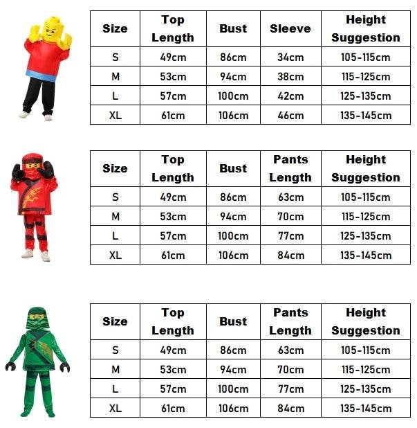 Ninja Hero Costume Kit for Kids - Halloween Kai & Lloyd Costume Set - ToylandEU