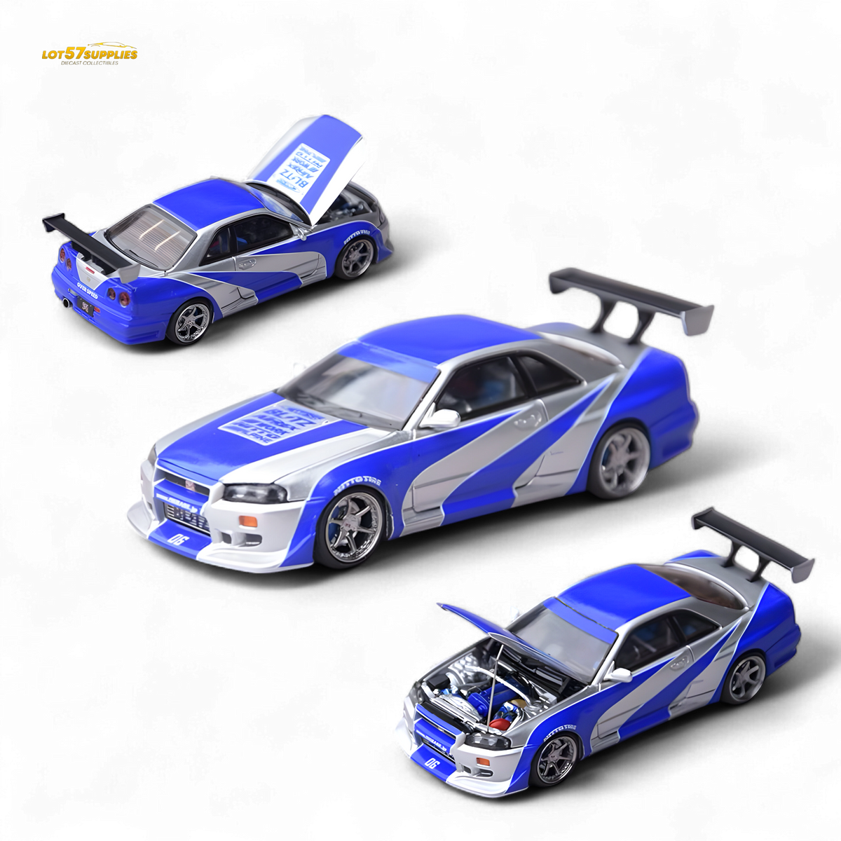 Nissan GT-R R34 Diecast | 1:64 Scale | Toylandeu™