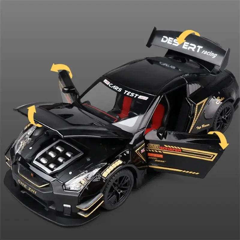  Nissan GTR Diecast Model 1 To 24 With Sound Lights -  ToylandEU™
