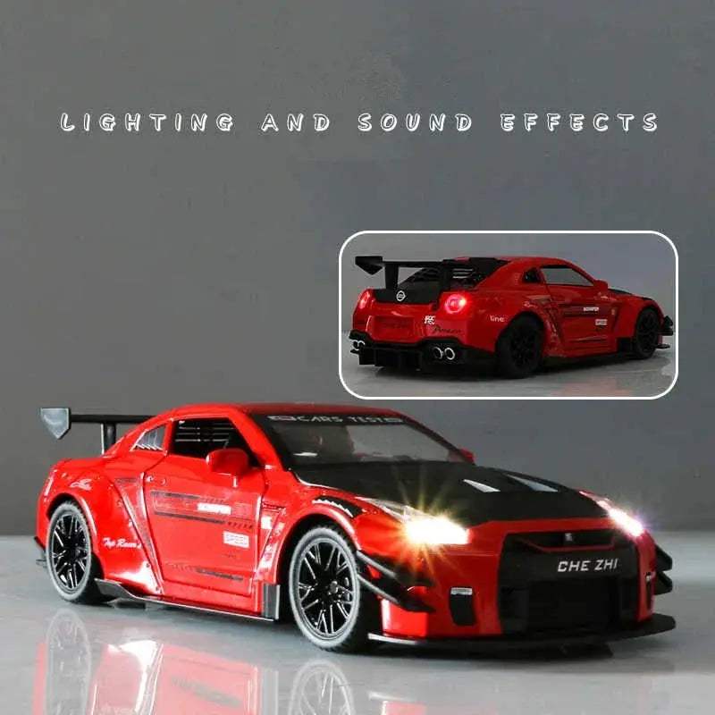  Nissan GTR Diecast Model 1 To 24 With Sound Lights -  ToylandEU™
