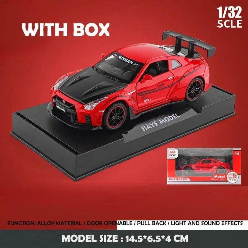 Nissan GTR R35 Diecast Car Model With Sound And Light - ToylandEU
