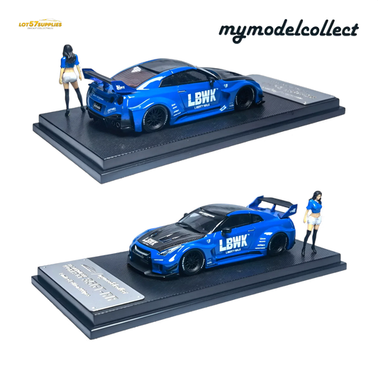 Nissan R35 Gtr LB Works Diecast Scale Model Premium Blue - ToylandEU