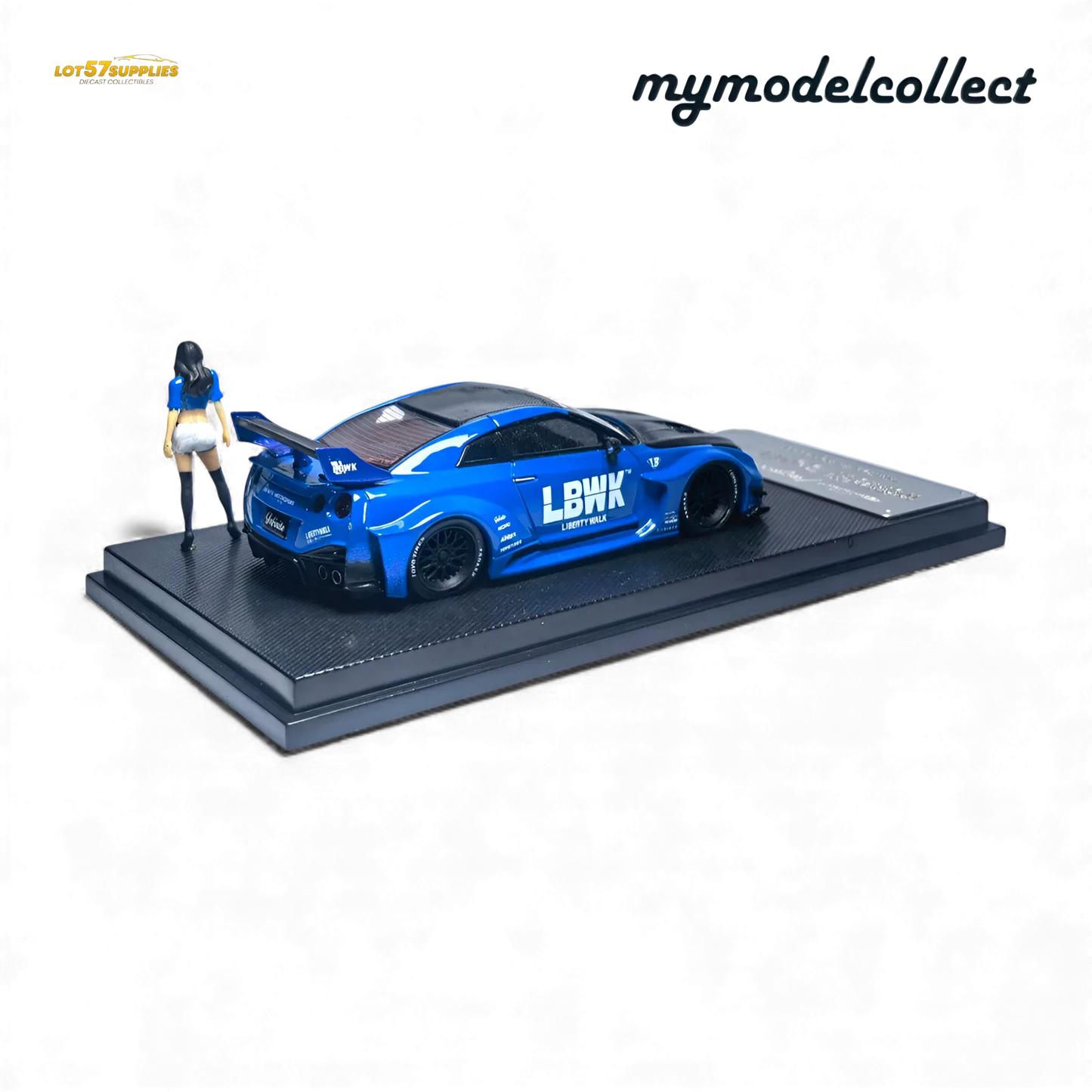 Nissan R35 Gtr LB Works Diecast Scale Model Premium Blue - ToylandEU