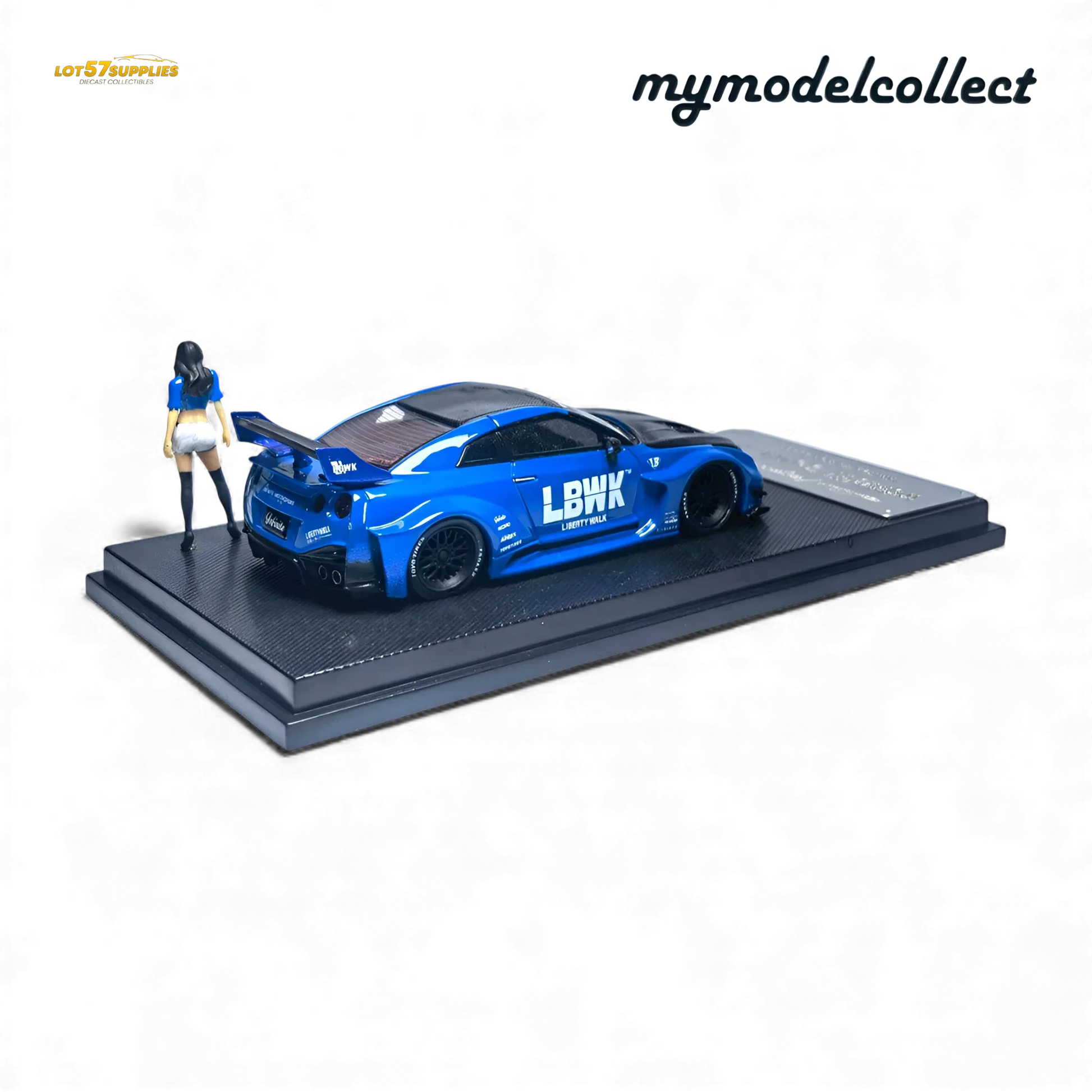 Nissan R35 Gtr LB Works Diecast Scale Model Premium Blue - ToylandEU