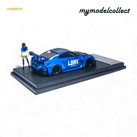 Nissan R35 Gtr LB Works Diecast Scale Model Premium Blue - ToylandEU