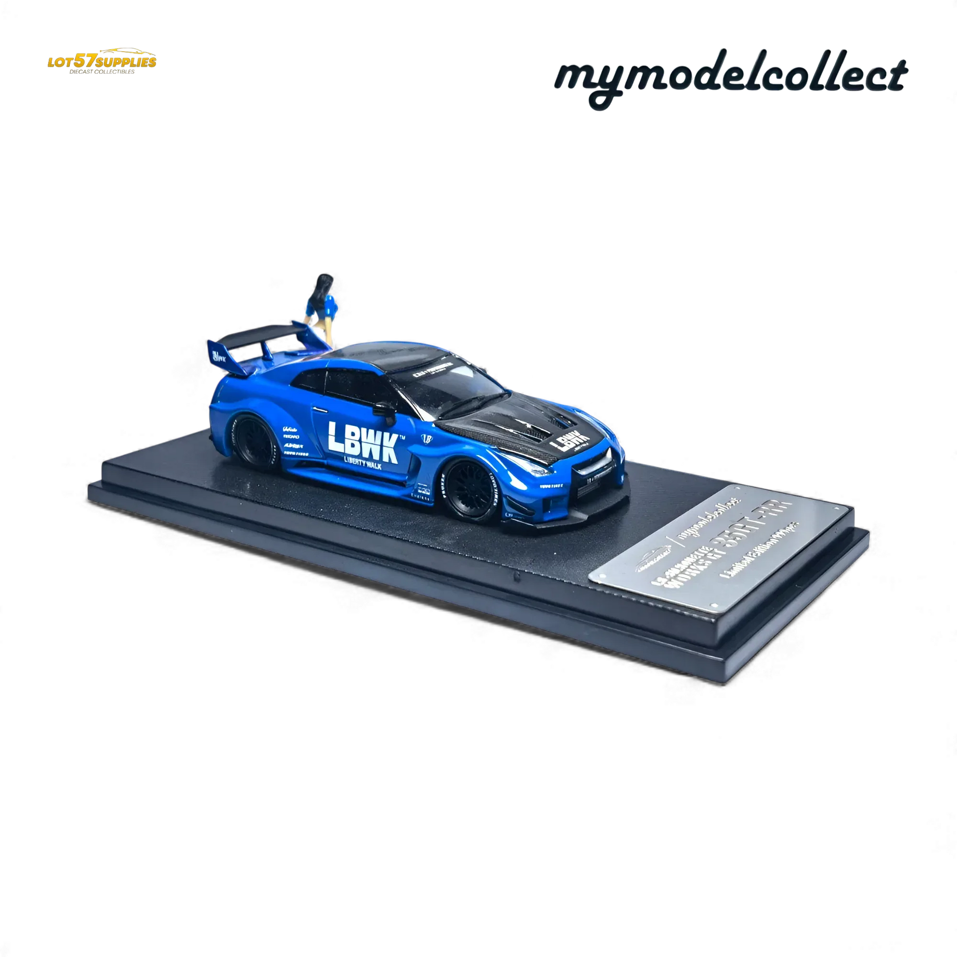 Nissan R35 Gtr LB Works Diecast Scale Model Premium Blue - ToylandEU