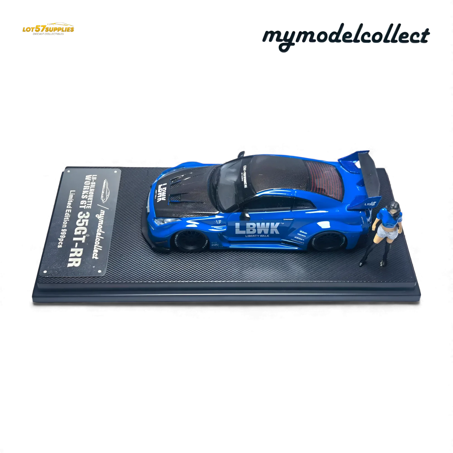 Nissan R35 Gtr LB Works Diecast Scale Model Premium Blue - ToylandEU