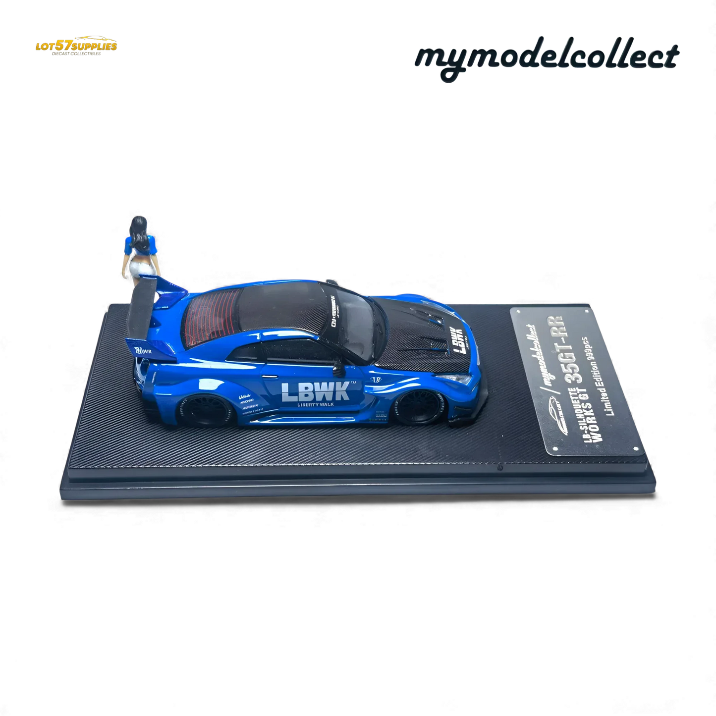 Nissan R35 Gtr LB Works Diecast Scale Model Premium Blue - ToylandEU