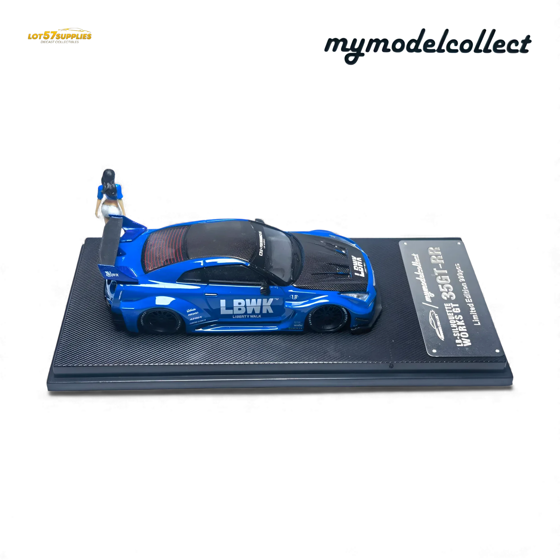 Nissan R35 Gtr LB Works Diecast Scale Model Premium Blue - ToylandEU