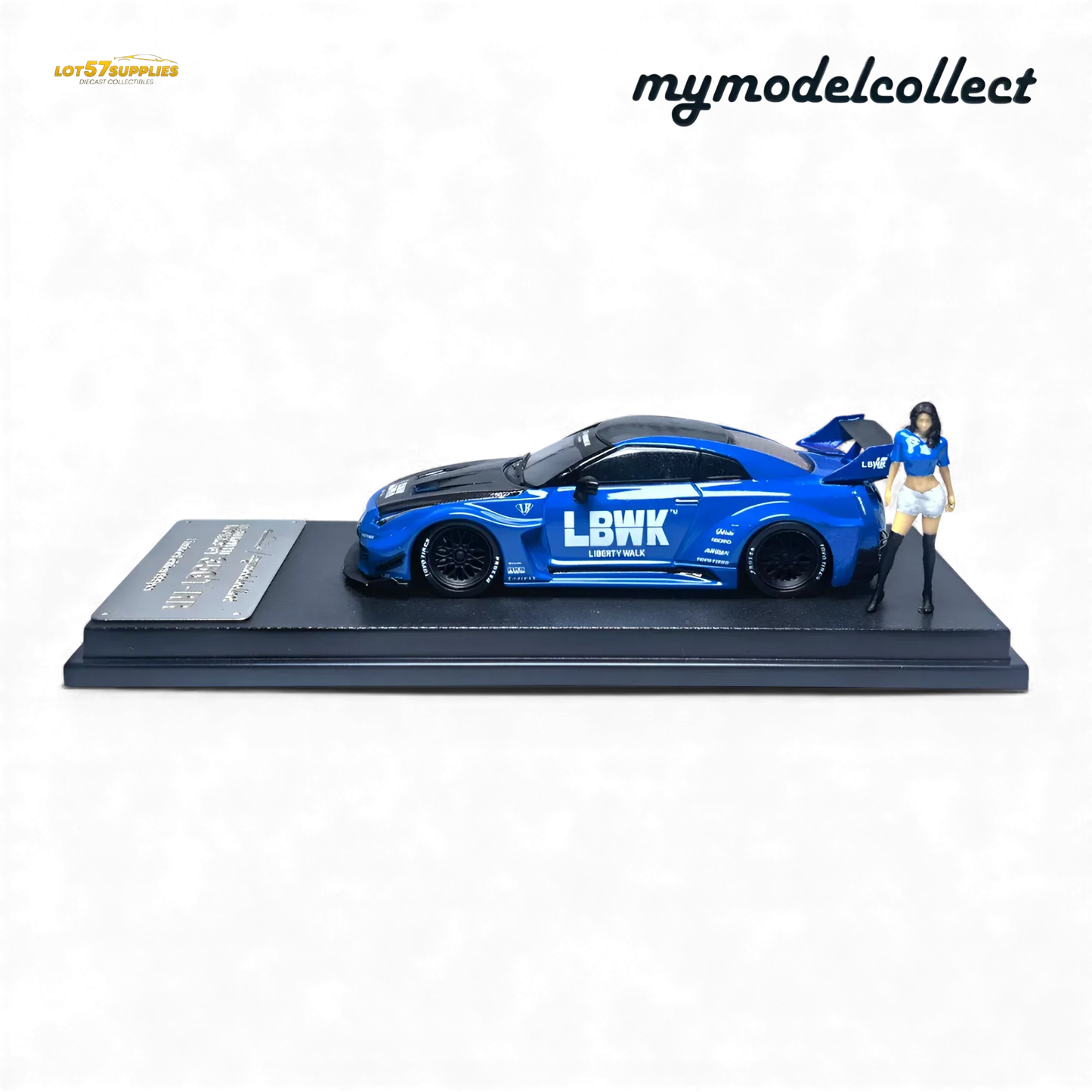 Nissan R35 Gtr LB Works Diecast Scale Model Premium Blue - ToylandEU