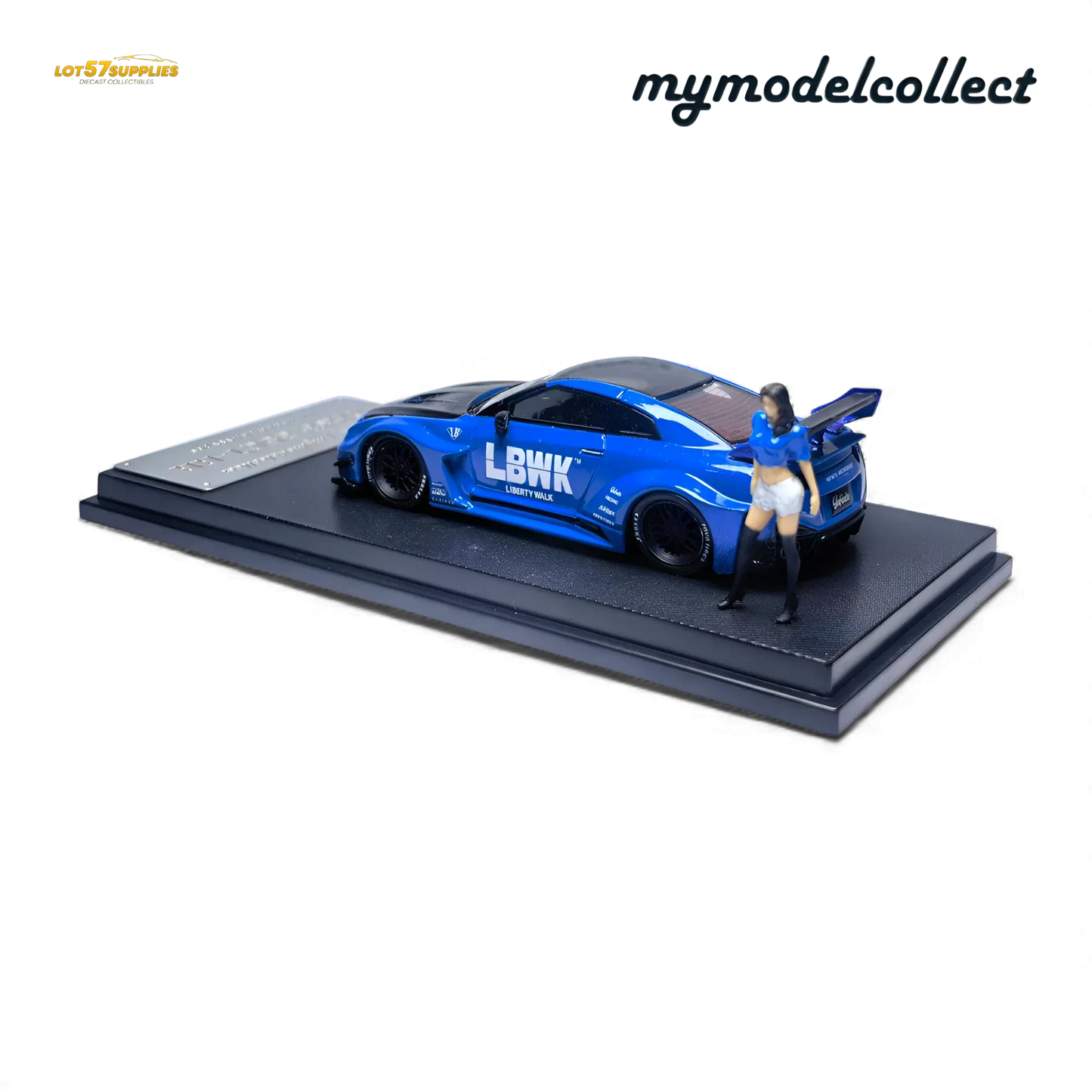 Nissan R35 Gtr LB Works Diecast Scale Model Premium Blue - ToylandEU