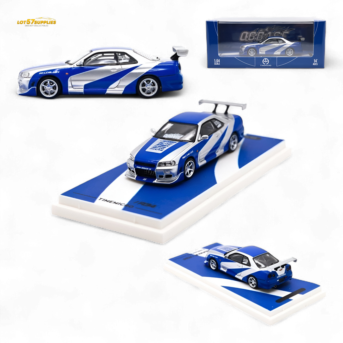 Nissan Skyline GT-R R34 Diecast | 1:64 Scale | Toylandeu™