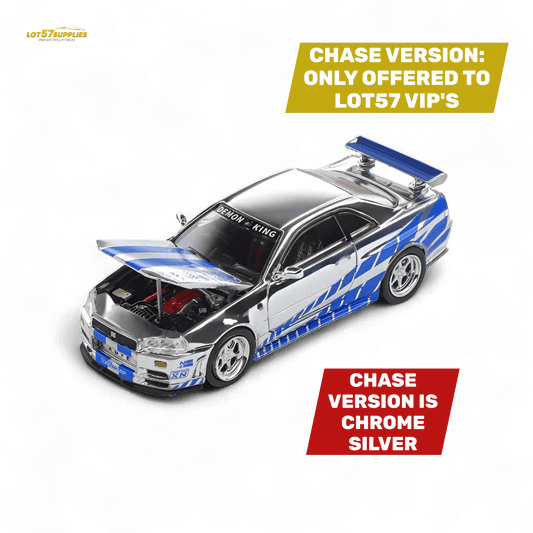  Nissan Skyline GT-R R34 Diecast Model 1 64 Premium -  ToylandEU™