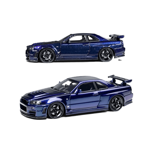 Nissan Skyline GT-R R34 Z-TUNE Resin Model Purple