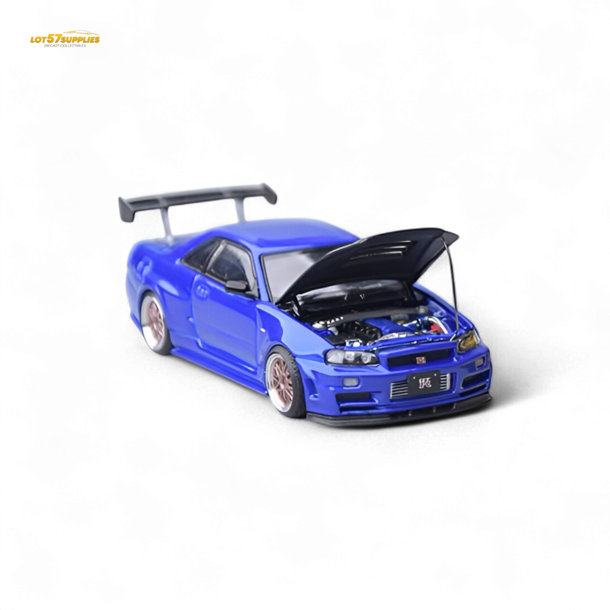 Nissan Skyline GT-R34 Diecast | 1:64 Bayside Blue | Toylandeu™
