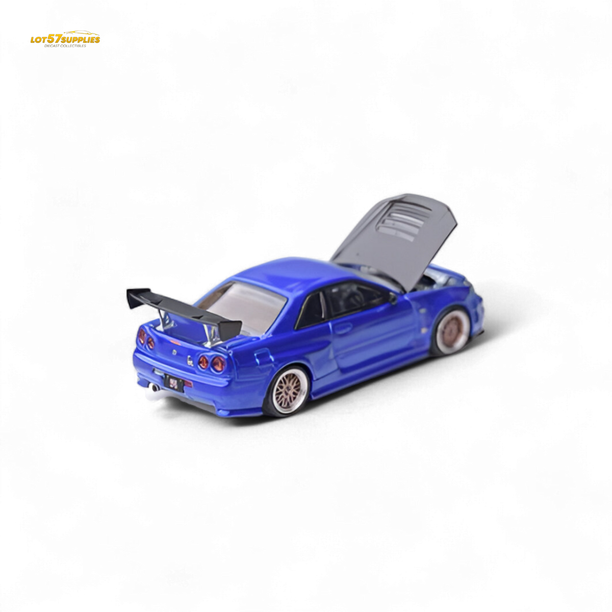 Nissan Skyline GT-R34 Diecast | 1:64 Bayside Blue | Toylandeu™