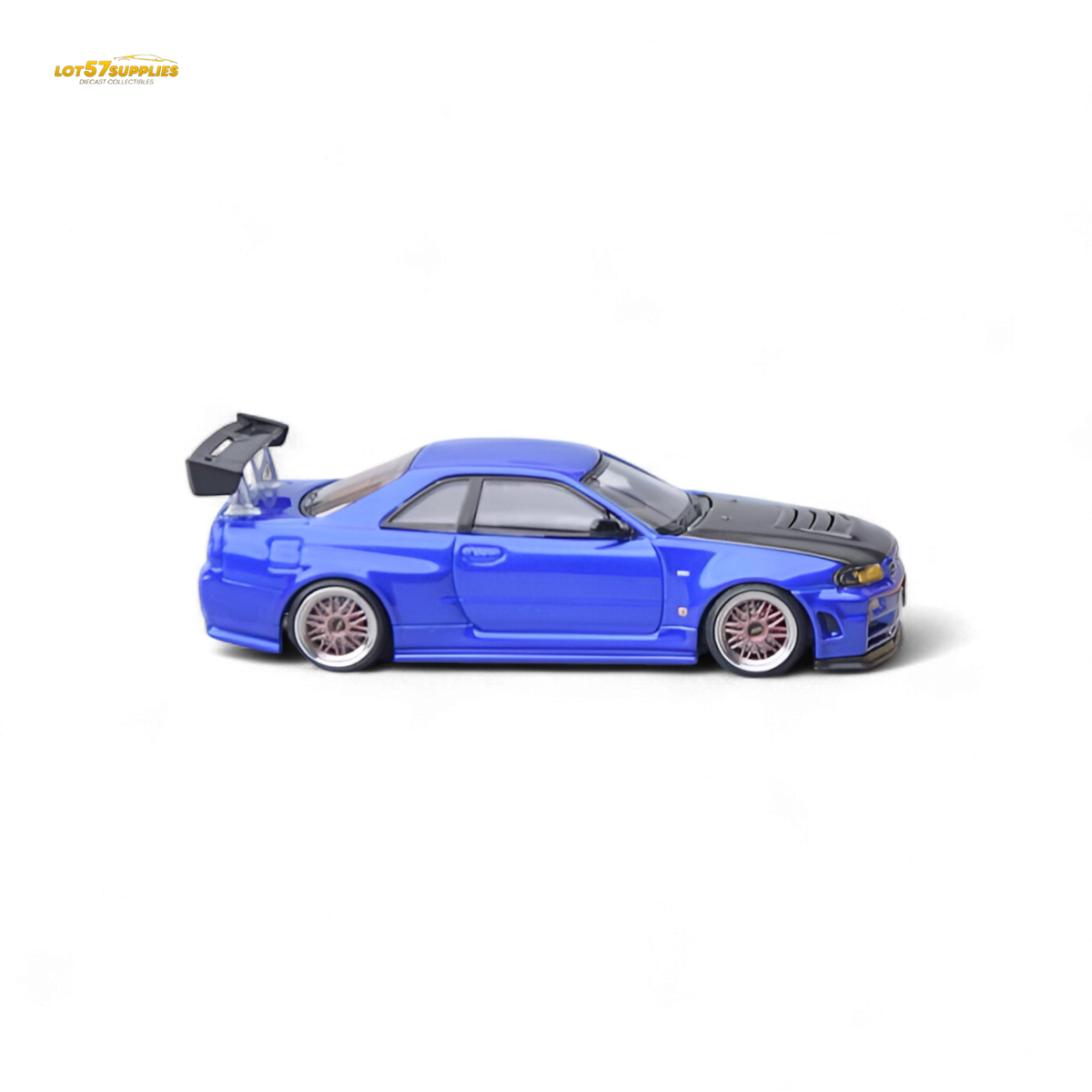 Nissan Skyline GT-R34 Diecast | 1:64 Bayside Blue | Toylandeu™