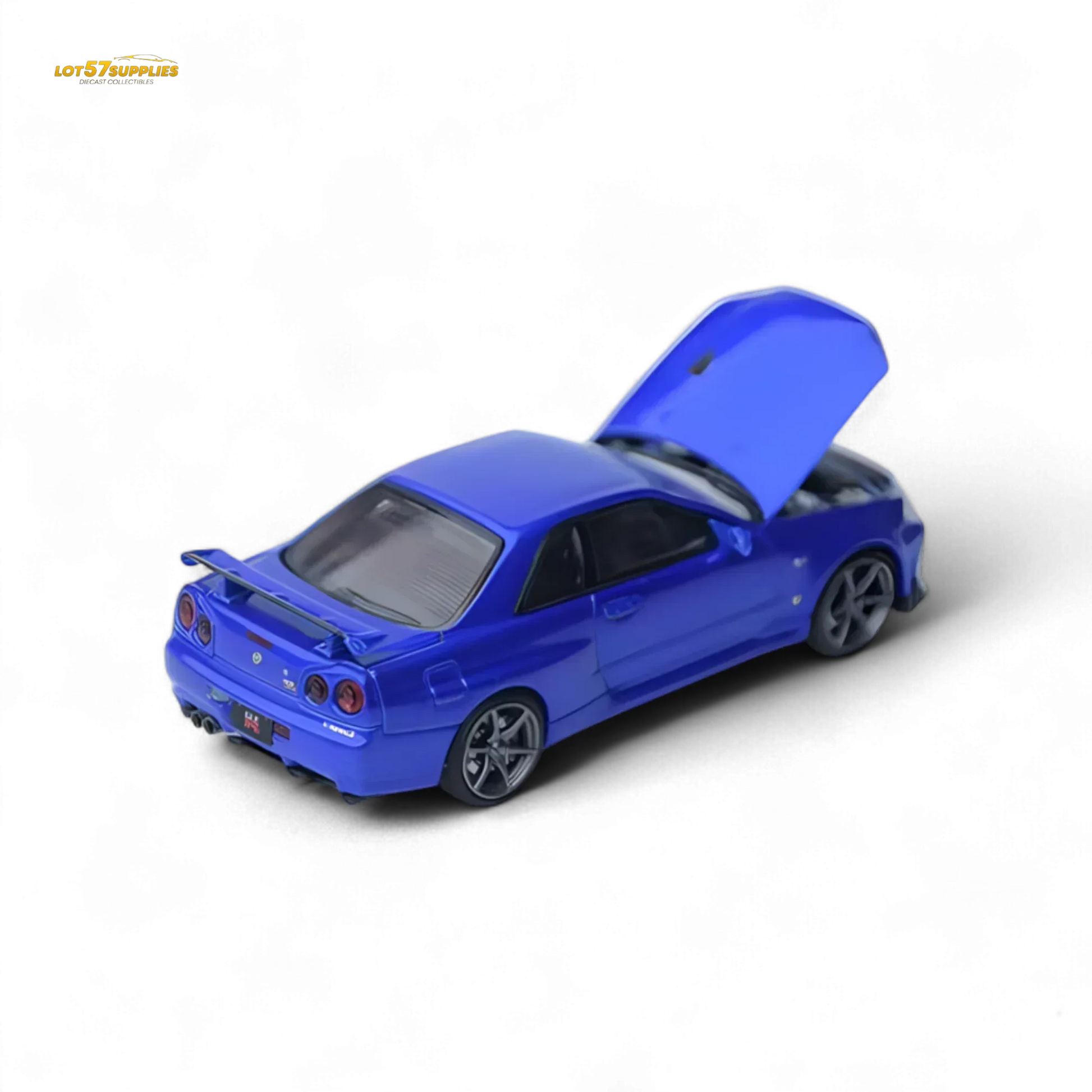 Nissan Skyline GTR R34 Diecast Model 1:64 Openable Front Cover - ToylandEU