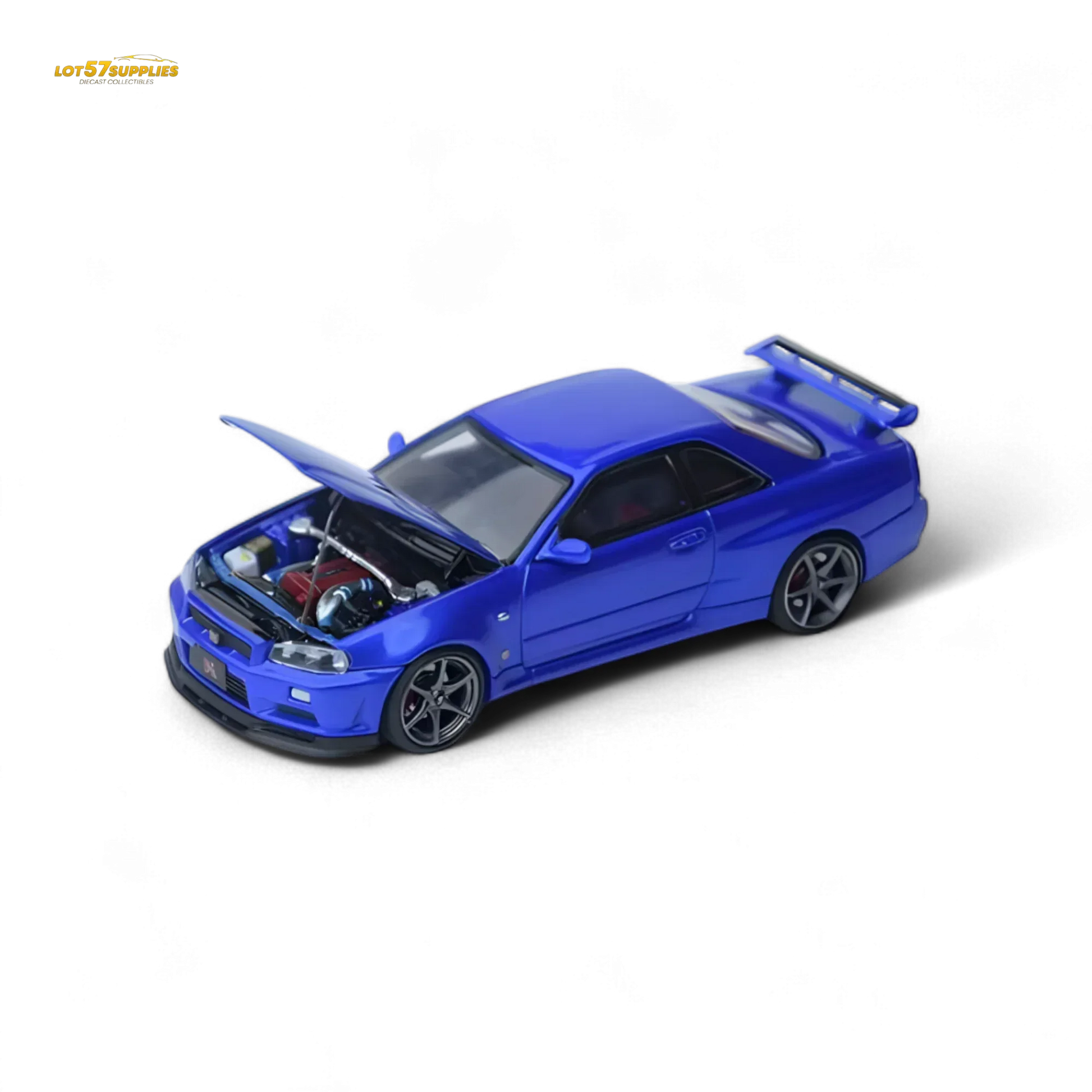 Nissan Skyline GTR R34 Diecast Model 1:64 Openable Front Cover - ToylandEU
