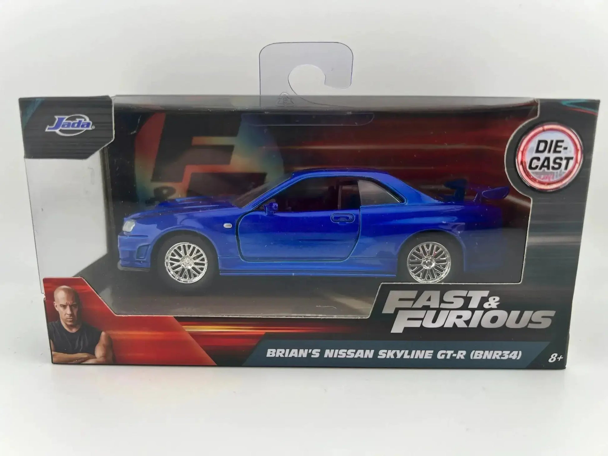 Nissan Skyline GTR R34 Diecast Model Highly Detailed Blue - ToylandEU
