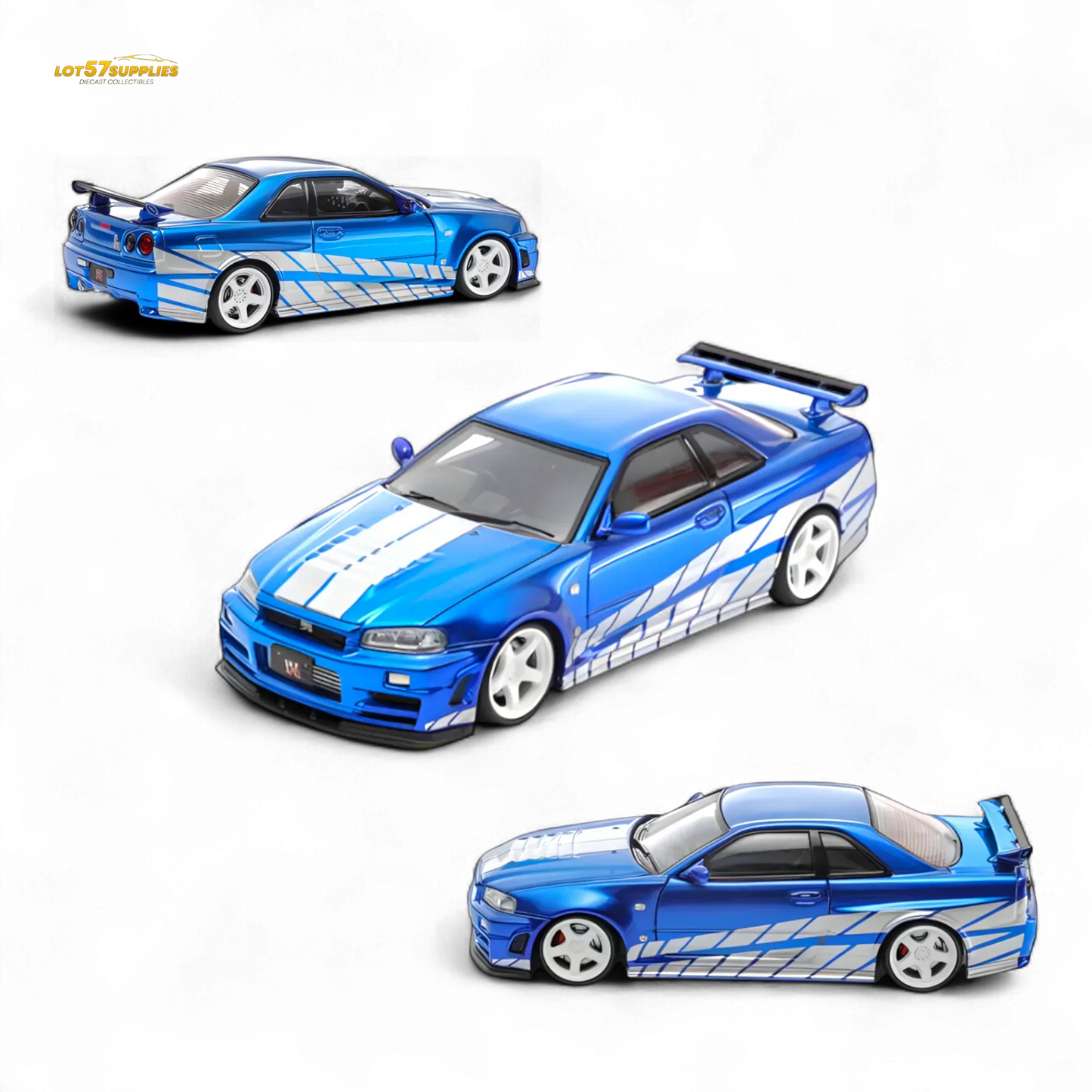 Nissan Skyline GTR R34 Diecast Z Tune Blue Limited Edition - ToylandEU