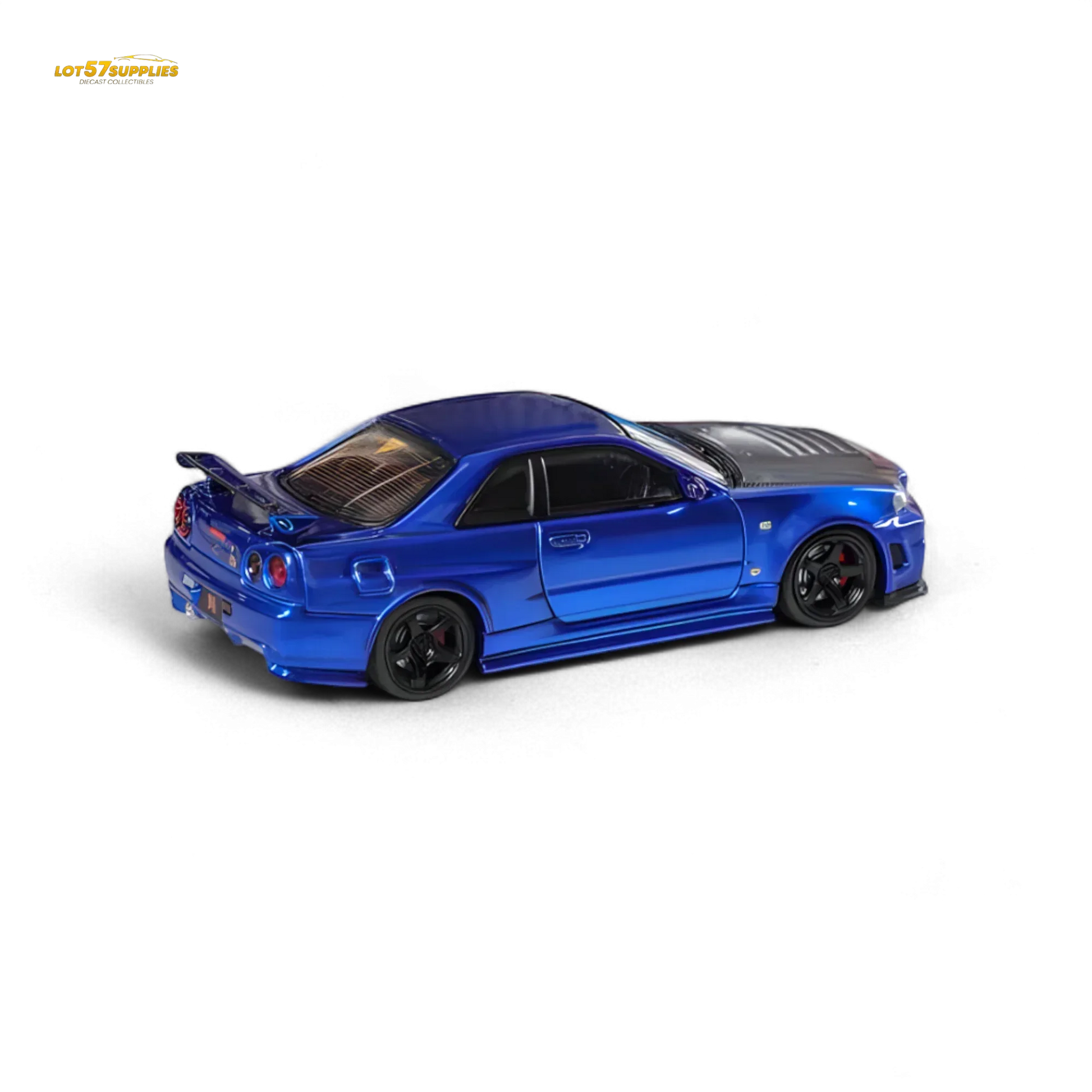 Nissan Skyline R34 GTR Diecast Bayside Blue High Detail - ToylandEU