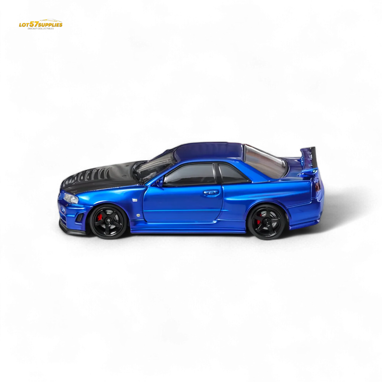 Nissan Skyline R34 GTR Diecast Bayside Blue High Detail - ToylandEU