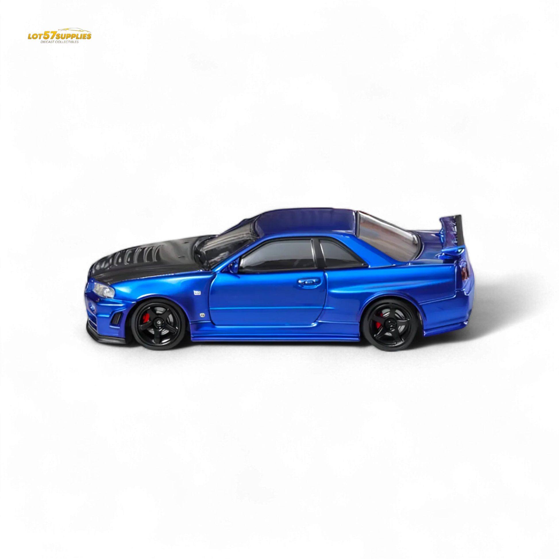 Nissan Skyline R34 GTR Diecast Bayside Blue High Detail - ToylandEU