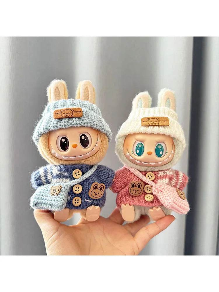 No Shoes for 17 cm Labubu Clothes Pendant Bear Outfit Accessories - ToylandEU