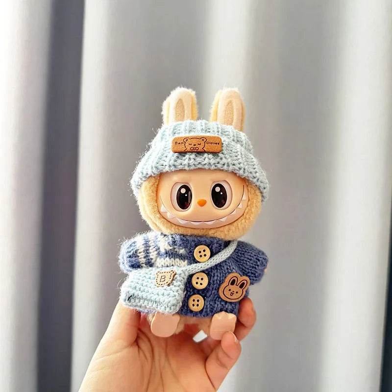 No Shoes for 17 cm Labubu Clothes Pendant Bear Outfit Accessories - ToylandEU