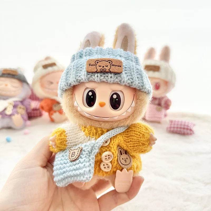 No Shoes for 17 cm Labubu Clothes Pendant Bear Outfit Accessories - ToylandEU