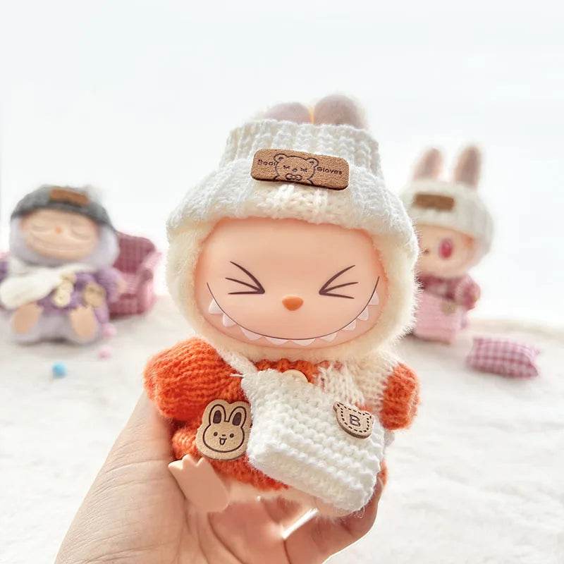 No Shoes for 17 cm Labubu Clothes Pendant Bear Outfit Accessories - ToylandEU