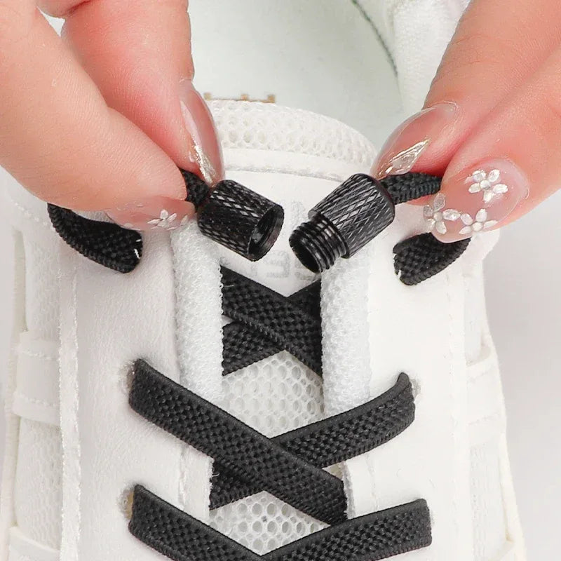 No Tie Elastic Shoelaces For Sneakers Flat Stretch Laces - ToylandEU