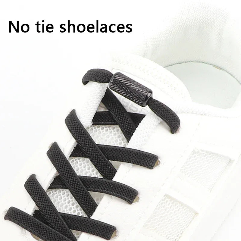 No Tie Elastic Shoelaces For Sneakers Flat Stretch Laces - ToylandEU