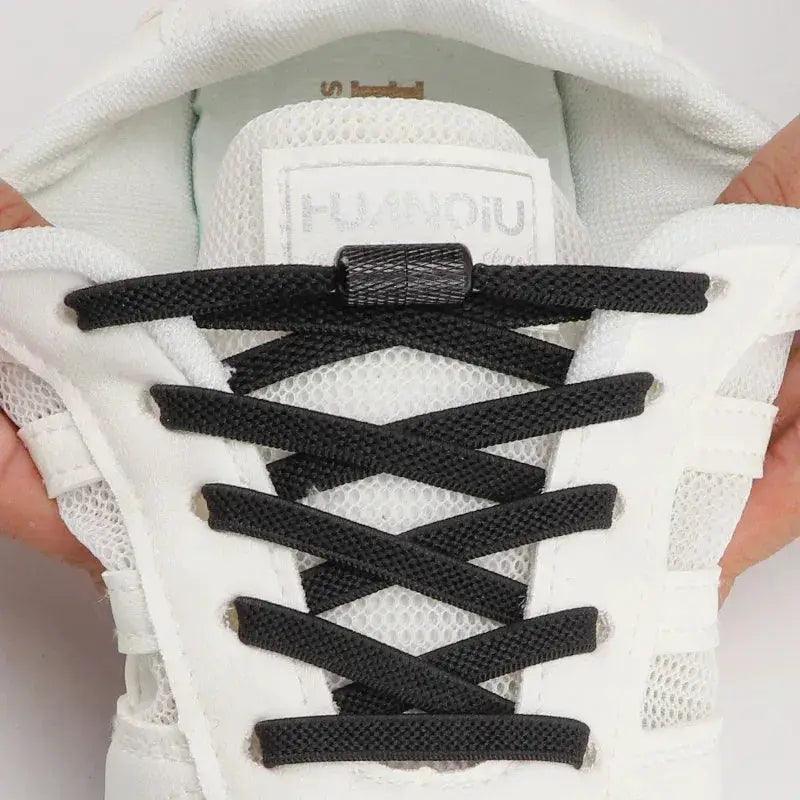  No Tie Elastic Shoelaces Sneakers Flat Stretch Laces -  ToylandEU™