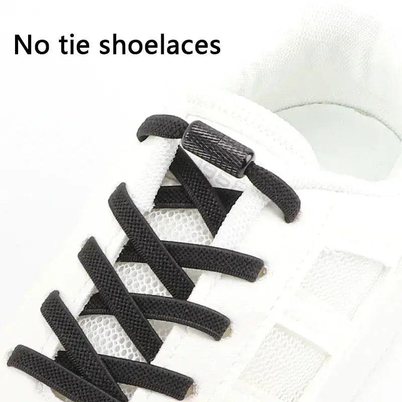  No Tie Elastic Shoelaces Sneakers Flat Stretch Laces -  ToylandEU™