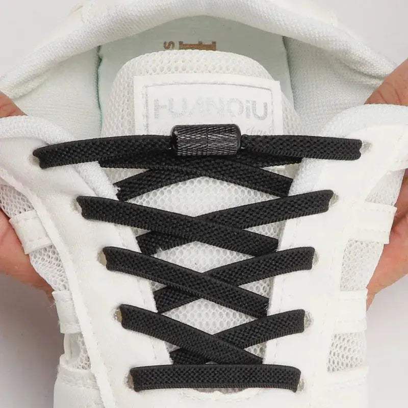  No Tie Elastic Shoelaces Sneakers Flat Stretch Laces -  ToylandEU™