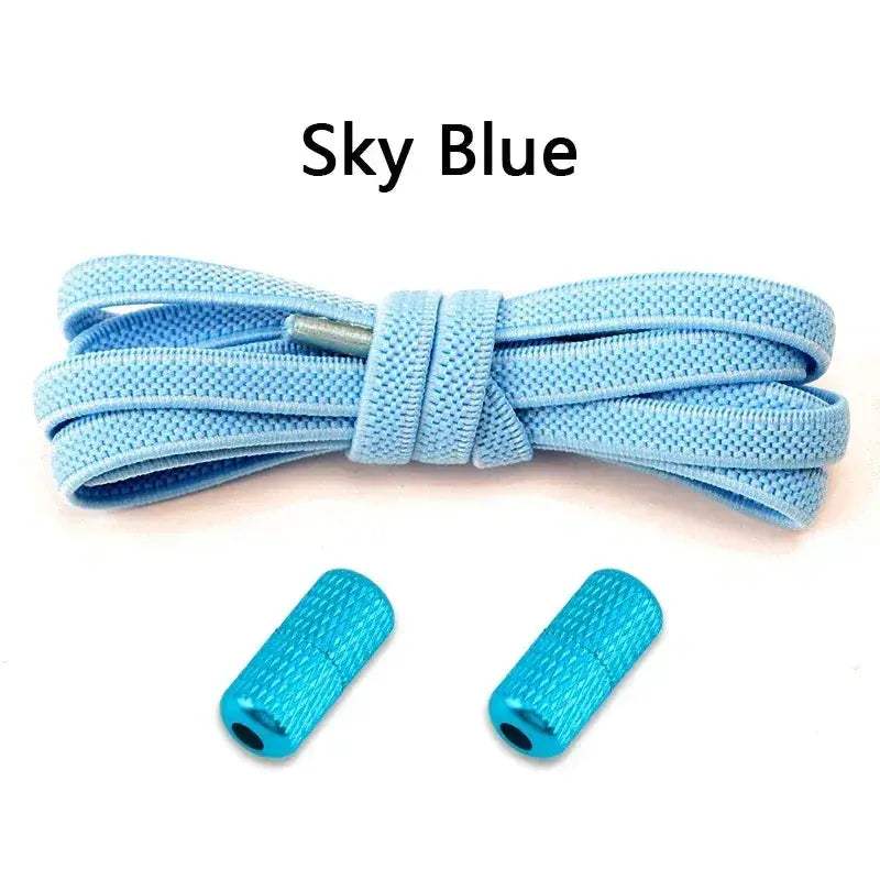  No Tie Elastic Shoelaces Sneakers Flat Stretch Laces -  ToylandEU™
