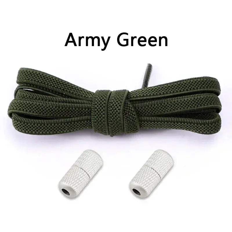  No Tie Elastic Shoelaces Sneakers Flat Stretch Laces -  ToylandEU™