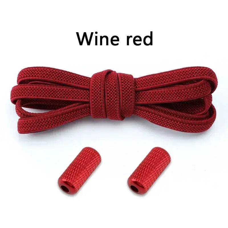  No Tie Elastic Shoelaces Sneakers Flat Stretch Laces -  ToylandEU™