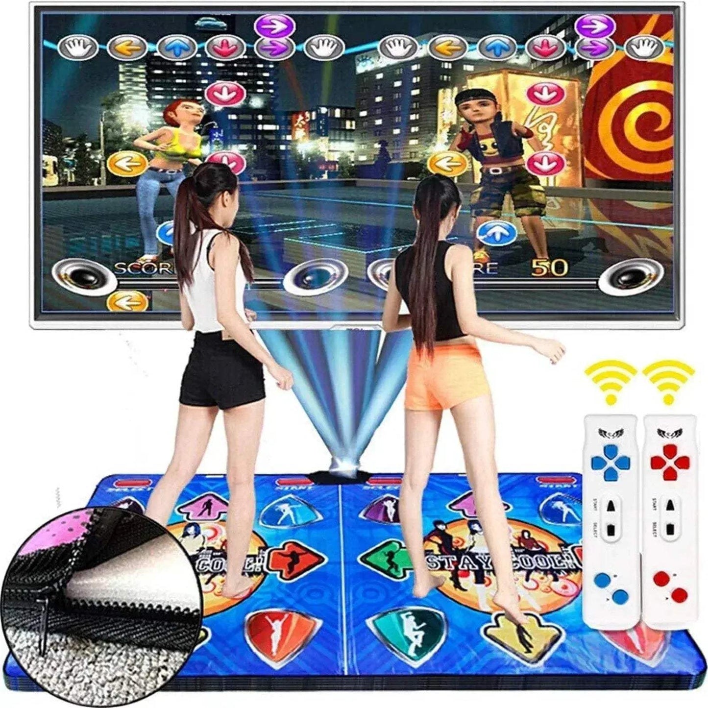 Non Slip Dance Pad For PC TV Gaming Wireless Receiver - ToylandEU