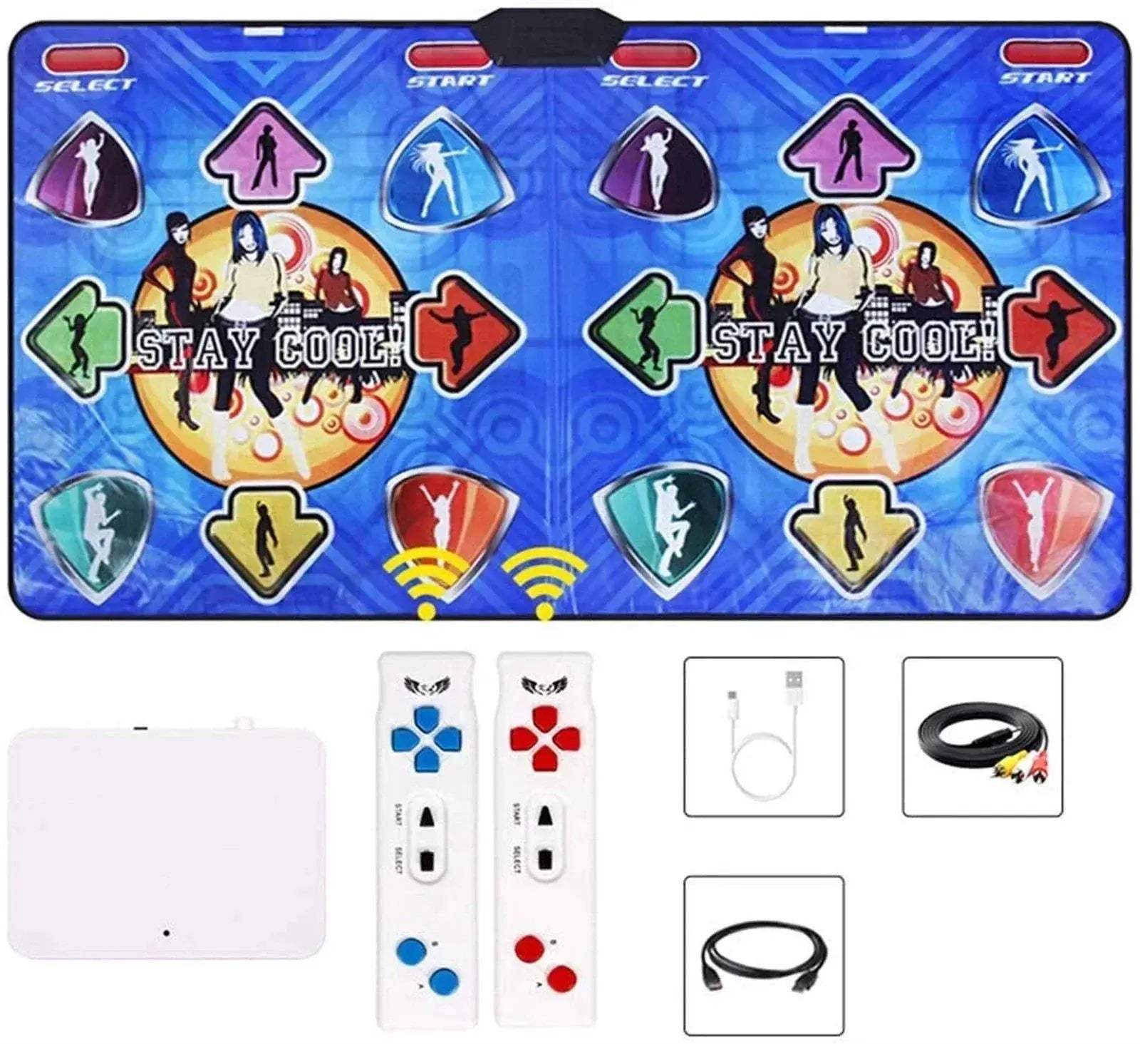 Non Slip Dance Pad For PC TV Gaming Wireless Receiver - ToylandEU
