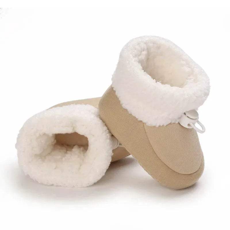  Cozy Wool Booties with Non-Slip Socks for Infants - Winter Crib Shoes for Baby Boys and Girls -  ToylandEU™
