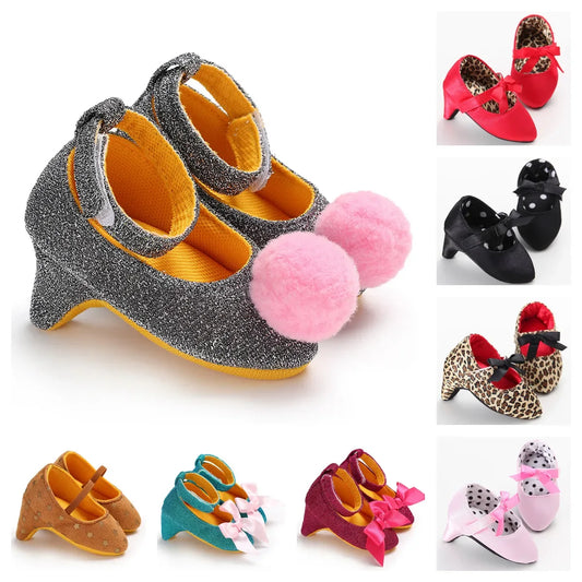 Non Slip Soft Baby Toddler Shoes With Bow For Girls - ToylandEU
