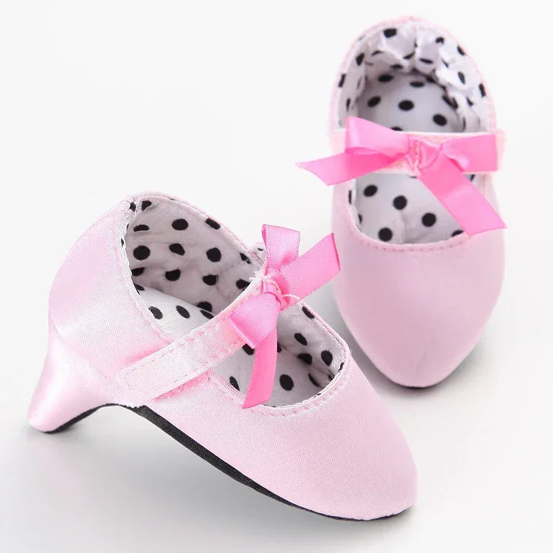 Non Slip Soft Baby Toddler Shoes With Bow For Girls - ToylandEU