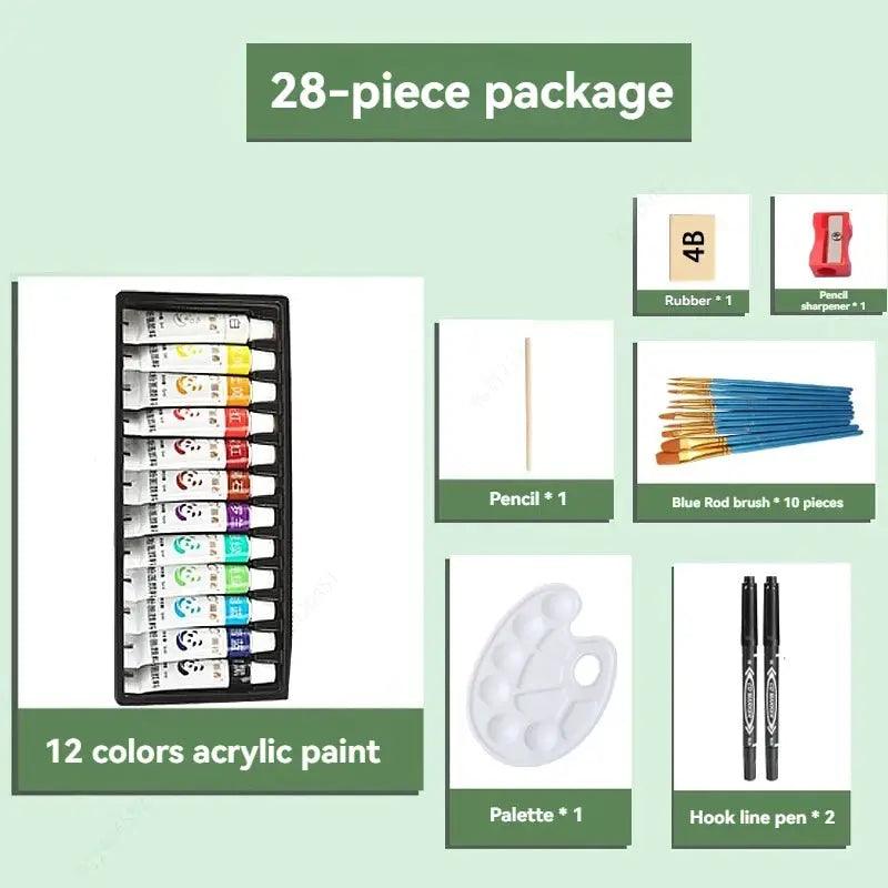  Non Toxic Acrylic Paint Set For Beginners No Fading -  ToylandEU™
