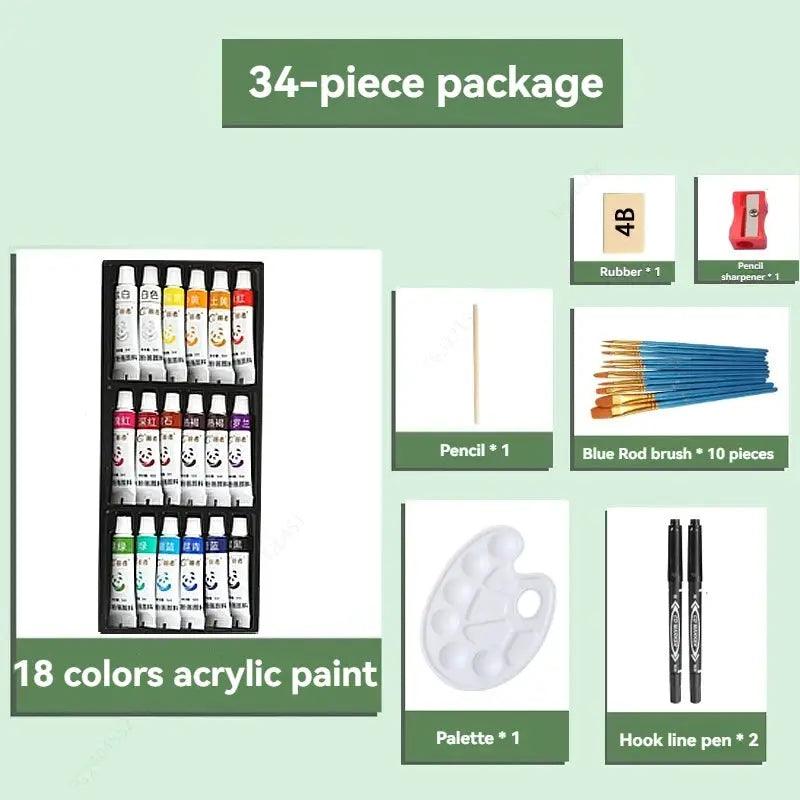  Non Toxic Acrylic Paint Set For Beginners No Fading -  ToylandEU™