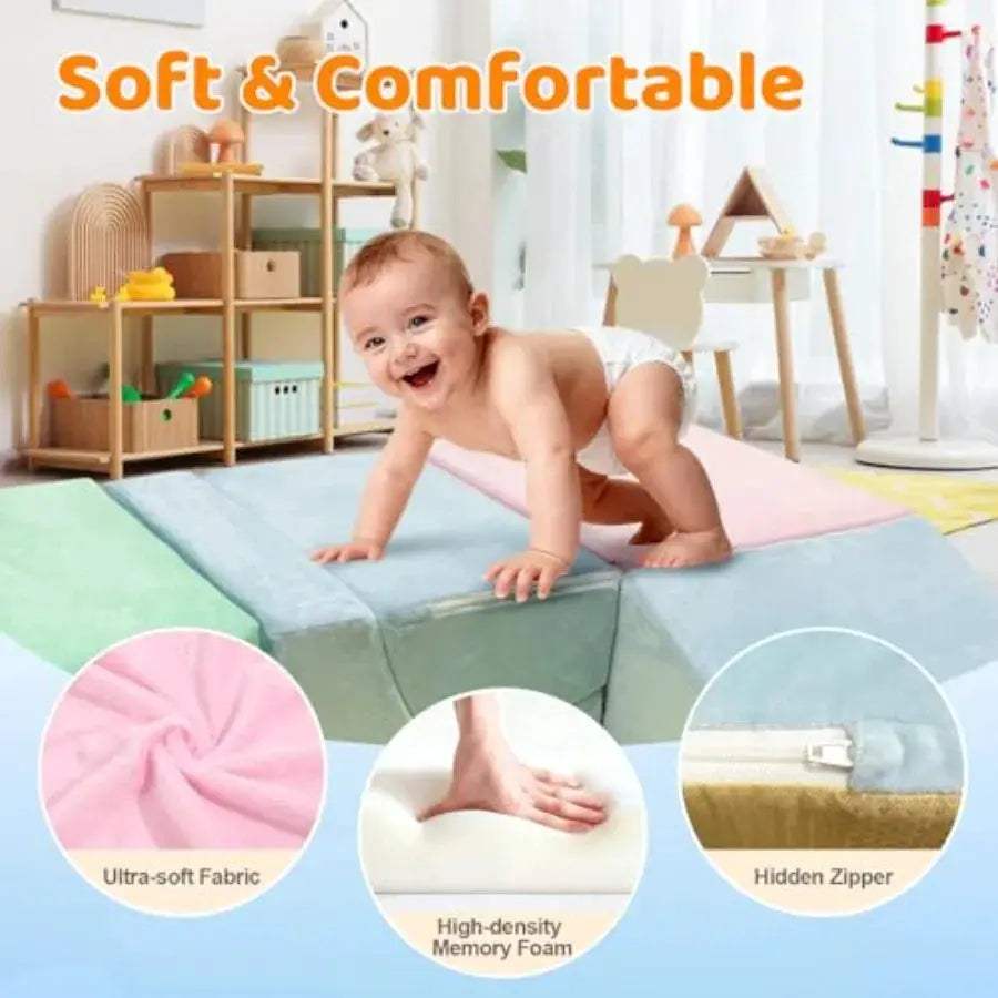  Non Toxic Foam Toddler Climbing Blocks Indoor Play Safe -  ToylandEU™
