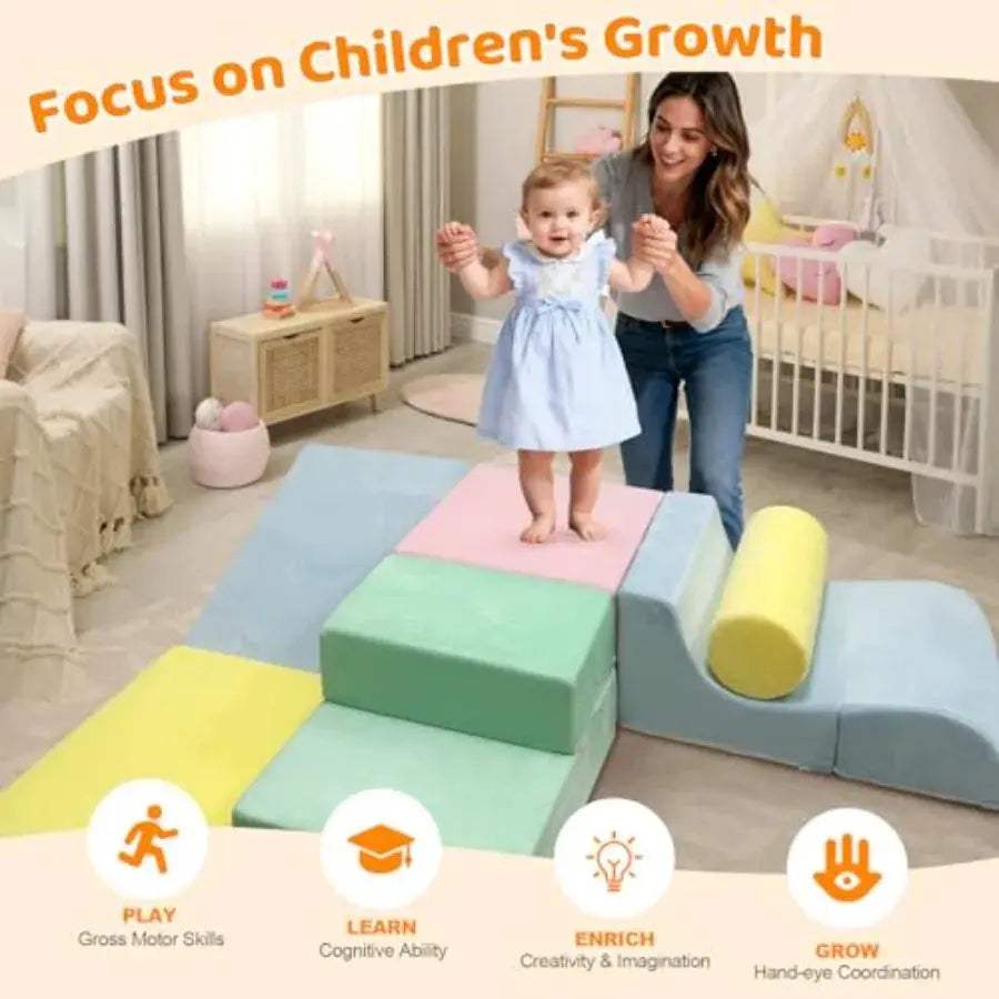  Non Toxic Foam Toddler Climbing Blocks Indoor Play Safe -  ToylandEU™